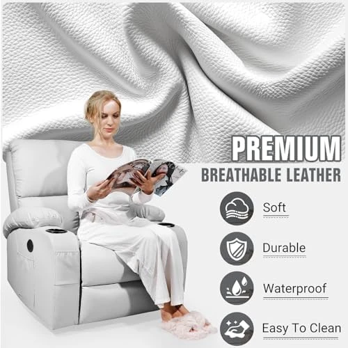 Rocking Recliner Chair with Vibration Massage and Heat — Massage Chairs, LEVELEVE