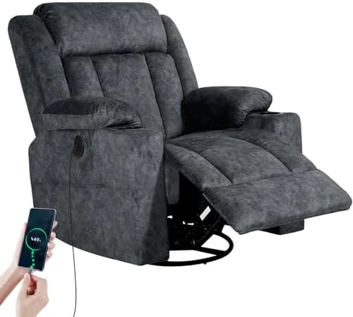 Rocking Recliner Chair with Vibration Massage and Heat — Massage Chairs, LEVELEVE