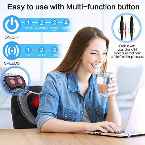 Shiatsu Back Massager with Heat — Massage Chairs, Papillon