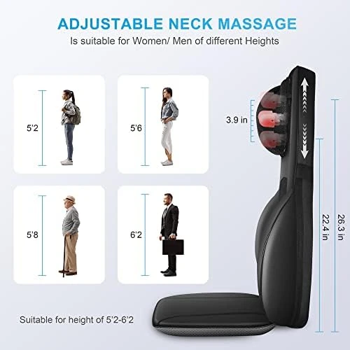 Shiatsu Back Massager with Heat — Massage Chairs, COMFIER