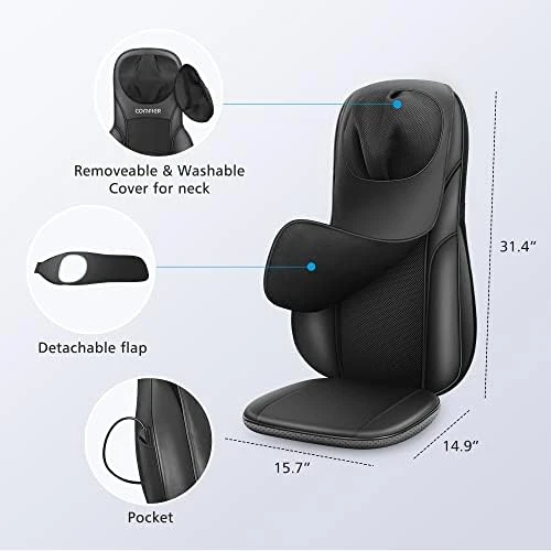 Shiatsu Back Massager with Heat — Massage Chairs, COMFIER