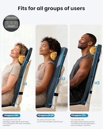 Shiatsu Back Massager with Heat — Massage Chairs, COMFIER