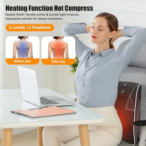 Shiatsu Neck and Back Massager with Heat — Massage Chairs, Hlthsky