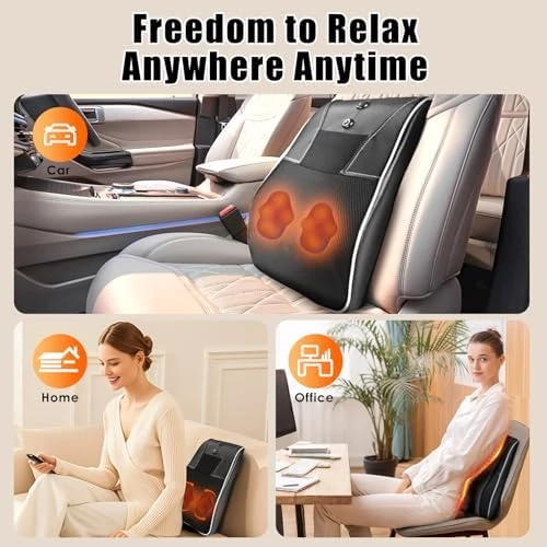 Shiatsu Neck and Back Massager with Heat — Massage Chairs, Hlthsky