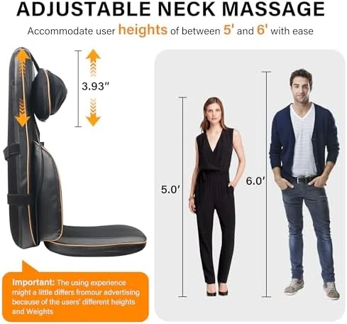 Shiatsu Neck Back Massager Chair Cushion with Heat — Massage Chairs, MAIBOLE