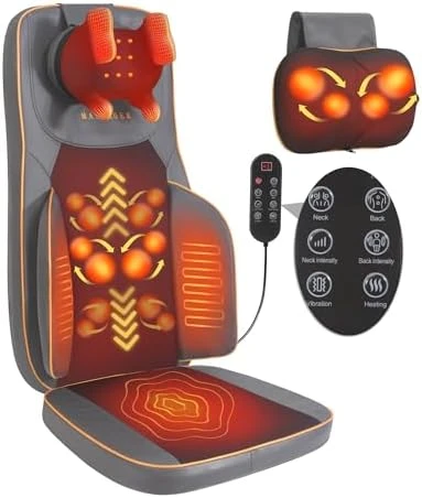 Shiatsu Neck Back Massager Chair Cushion with Heat — Massage Chairs, MAIBOLE
