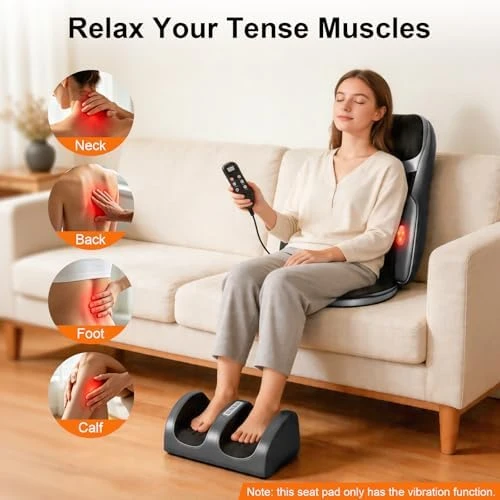 Shiatsu Neck Back Massager with Foot Massager — Massage Chairs, Kalamera