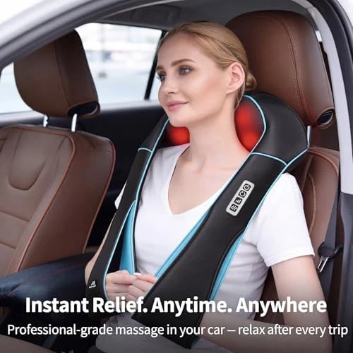 Shiatsu Neck Massager with Heat for Pain Relief — Massage Chairs, MagicMakers