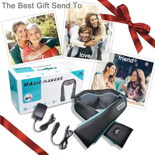 Shiatsu Neck Massager with Heat for Pain Relief — Massage Chairs, MagicMakers