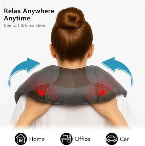 Shiatsu Neck Massager with Heat for Pain Relief — Massage Chairs, MagicMakers