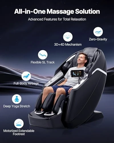 VEVOR 4D+3D Full Body Massage Chair — Massage Chairs, VEVOR