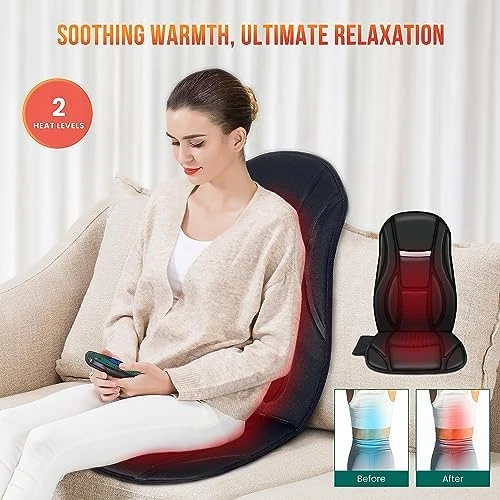 Vibration Back Massager with Heat — Massage Chairs, Snailax