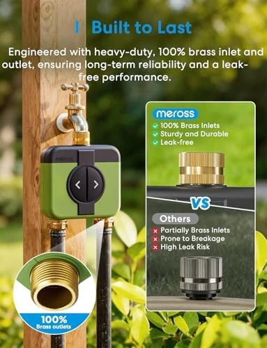 WiFi Water Timer for Garden Hose — Irrigation System, meross