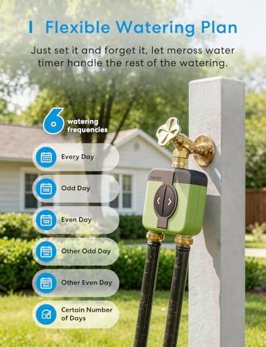 WiFi Water Timer for Garden Hose — Irrigation System, meross