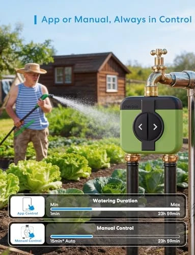 WiFi Water Timer for Garden Hose — Irrigation System, meross