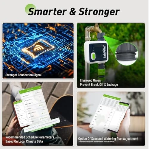 1-Zone Wireless Smart Water Timer for Garden Hose — Irrigation System, RainPoint