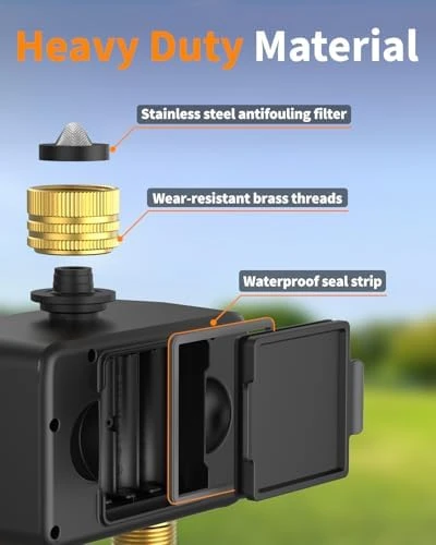 2 Zone WiFi Brass Sprinkler Timer — Irrigation System, Diivoo