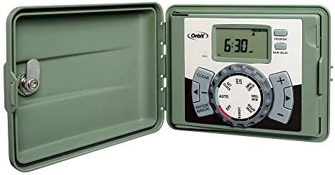 9-Station Outdoor Swing Panel Sprinkler System Timer — Irrigation System, Orbit