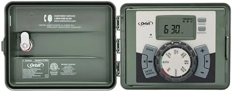 9-Station Outdoor Swing Panel Sprinkler System Timer — Irrigation System, Orbit