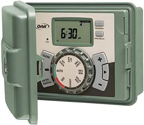 9-Station Outdoor Swing Panel Sprinkler System Timer — Irrigation System, Orbit