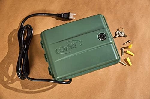9-Station Outdoor Swing Panel Sprinkler System Timer — Irrigation System, Orbit