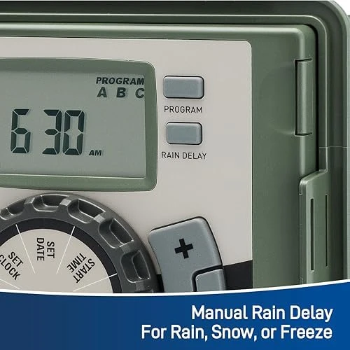 9-Station Outdoor Swing Panel Sprinkler System Timer — Irrigation System, Orbit
