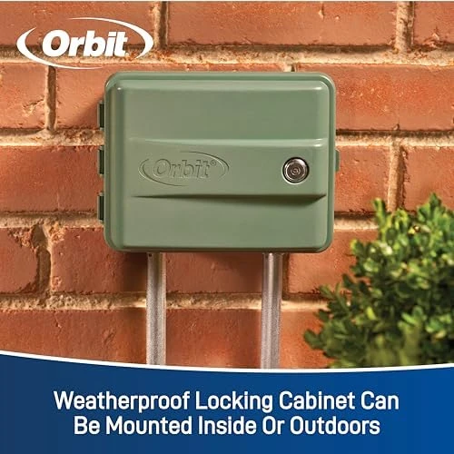9-Station Outdoor Swing Panel Sprinkler System Timer — Irrigation System, Orbit
