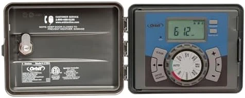 9-Station Outdoor Swing Panel Sprinkler System Timer — Irrigation System, Orbit