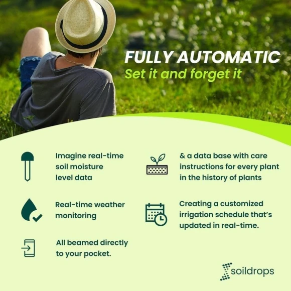 AI Smart Sprinkler Controller, 8-Zone — Irrigation System, Soildrops