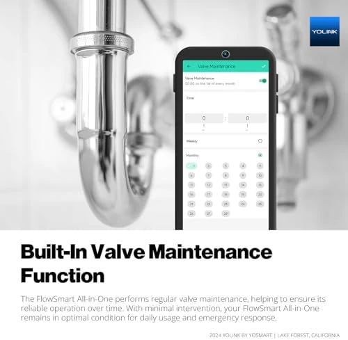 All-in-One Smart Water Meter & Auto Shutoff — Water Shut Off Valve, YoLink