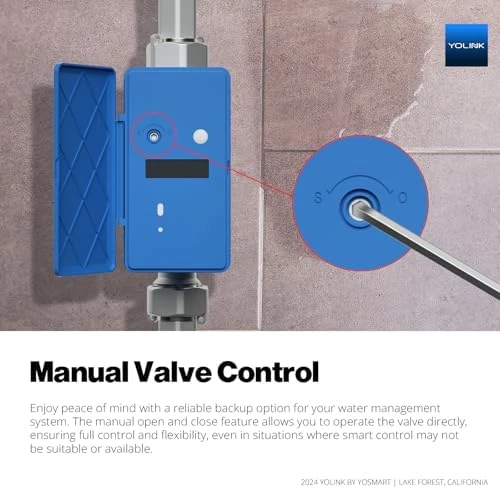 All-in-One Smart Water Meter & Auto Shutoff — Water Shut Off Valve, YoLink