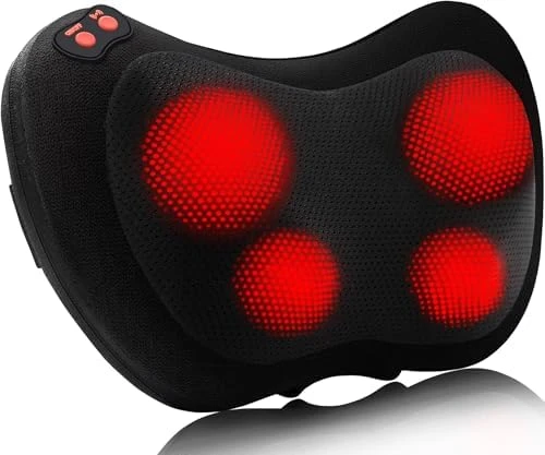 Back Massager with Heat, Shiatsu Neck Massager Pillow — Massage Chairs, Papillon