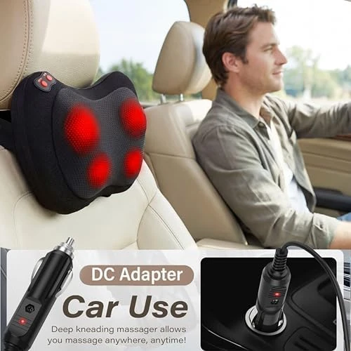 Back Massager with Heat, Shiatsu Neck Massager Pillow — Massage Chairs, Papillon