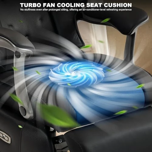 Big and Tall Office Chair 500lbs - Leather Power Recliner with Massage, Heating & Ventilation, Ergonomic High Back Desk... — Smart Chairs, Kinnls