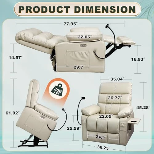 Dual Motor Recliner Chair with Heat & Massage — Massage Chairs, SUKACH