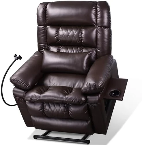 Dual Motor Recliner Chair with Heat & Massage, Power Lift Recliner Chair for Elderly, Infinite Position, Cup Holder... — Massage Chairs, SUKACH