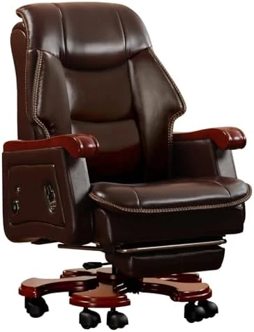Genuine Leather Executive Office Chair — Massage Chairs, Kinnls