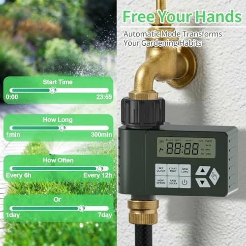 Hose Faucet Water Timer for Outdoor Garden — Irrigation System, Ortis