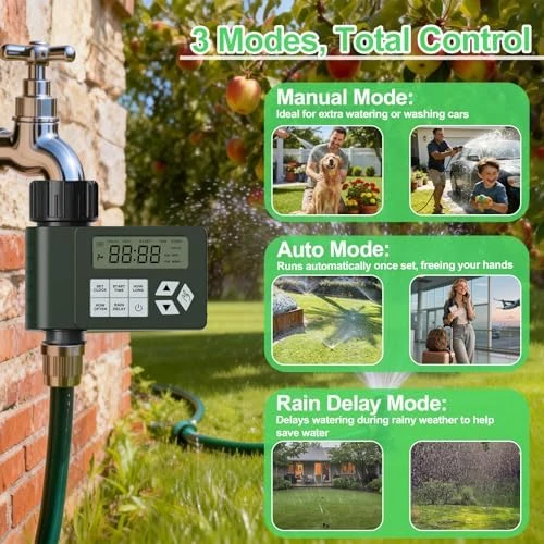 Hose Faucet Water Timer for Outdoor Garden — Irrigation System, Ortis