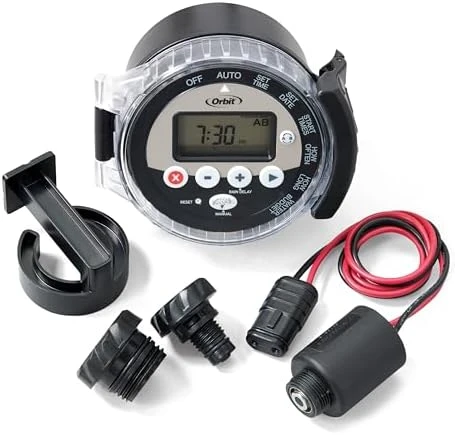 Outdoor Battery-Powered Water Sprinkler Controller — Irrigation System, Orbit