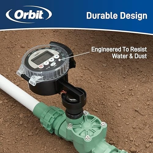 Outdoor Battery-Powered Water Sprinkler Controller — Irrigation System, Orbit