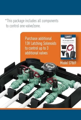 Outdoor Battery-Powered Water Sprinkler Controller — Irrigation System, Orbit