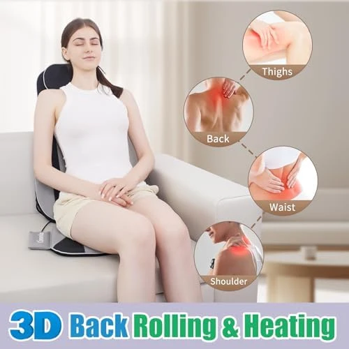 Shiatsu Back Massager with Heat and Vibration — Massage Chairs, Comrelax
