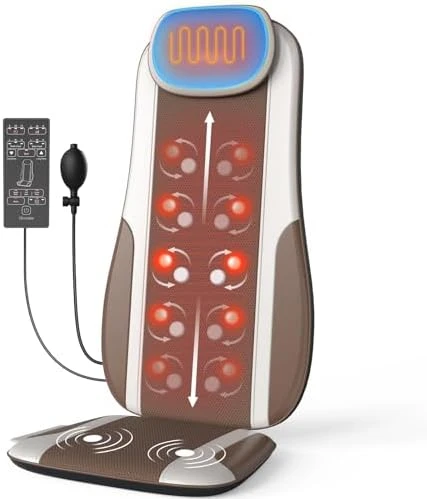 Shiatsu Back Massager with Heat and Vibration — Massage Chairs, Comrelax
