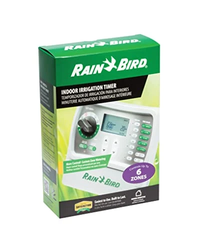 Simple-to-Set Indoor Sprinkler/Irrigation System Timer/Controller, 6-Zone/Station — Irrigation System, Rain Bird