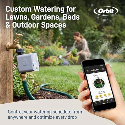 Smart Hose Watering Timer with Wi-Fi Hub — Irrigation System, Orbit