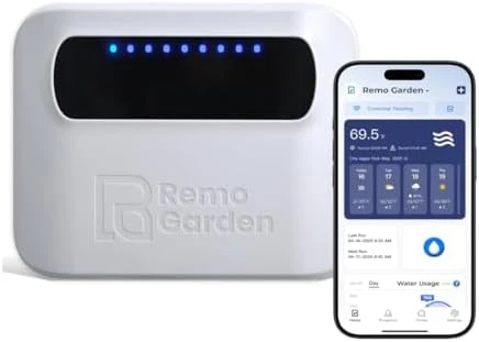 Smart Sprinkler Controller – 4 Zone WiFi Irrigation Controller — Irrigation System, Visit the Remo Garden Store