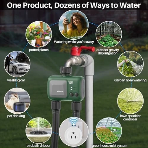 Smart Sprinkler Timer 2 Zone with Gateway — Irrigation System, XinFuture