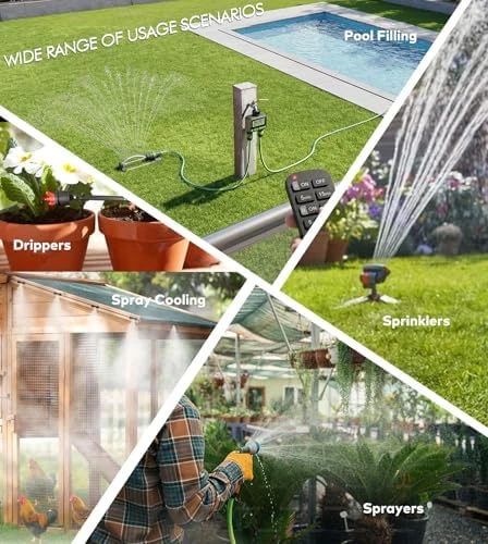 Smart Sprinkler Timer with Remote, Dual Outlet — Irrigation System, ThermoHalo