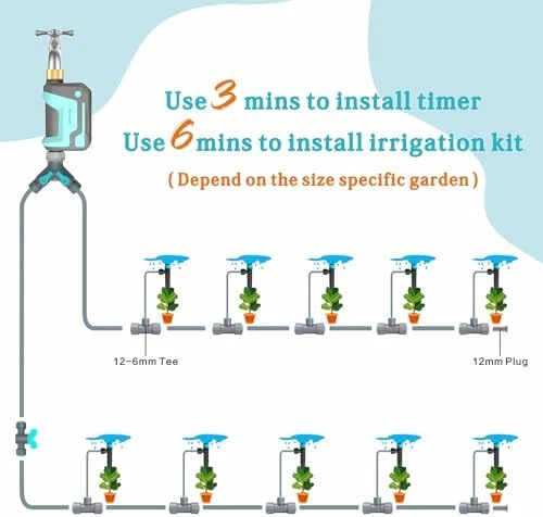 Smart WiFi Sprinkler Timer with 1666 Feet RF Gateway — Irrigation System, RAIN SEER